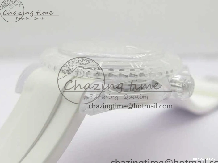 1219 Submariner Phantomlab Transparent KZF Best Edition Blue Fruit Dial on White Rubber Strap VR Classic 2563